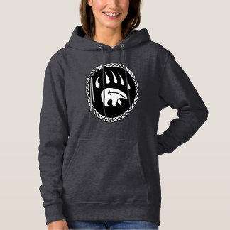 Sudadera Chaqueta con capucha de oso tribal de las mujeres