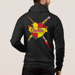 Sudadera Chaqueta con gráficos creativos de escudo de armas
