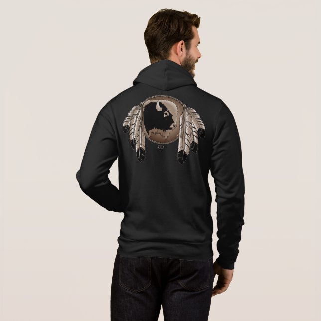 Sudadera Chaqueta de animales de la tribu de los espíritus  (Reverso completo)