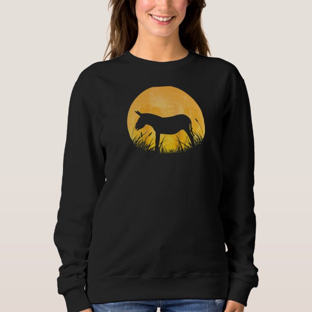 Sudadera Chaqueta de burro fácil de Halloween Jackass Mule  (Anverso)