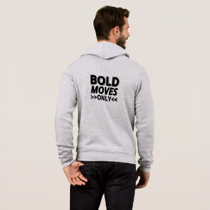 Sudadera Chaqueta de ceniza con King Front y Bold Moves Bac