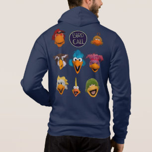 Sudadera Chaqueta de llamada de pájaro con fundición