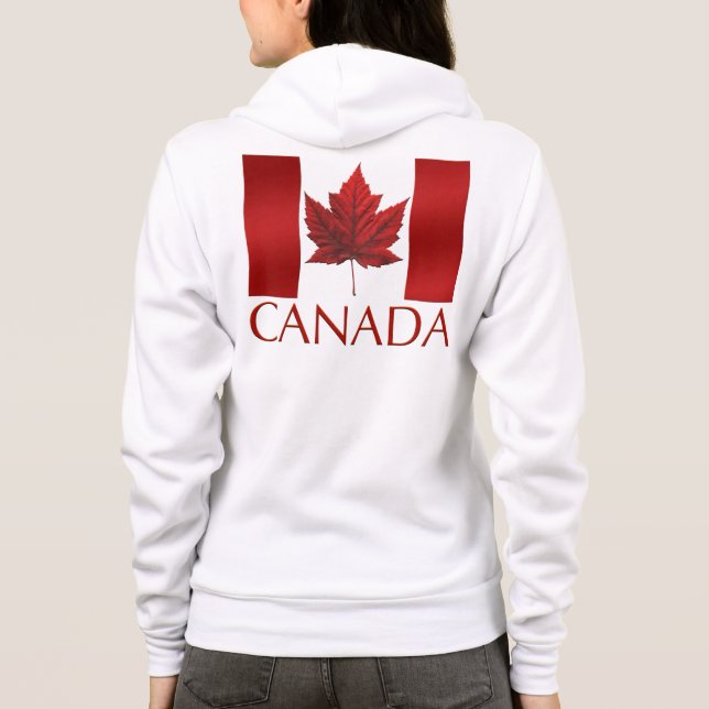 Sudadera Chaqueta deportiva con la bandera de Canadá para m (Reverso)