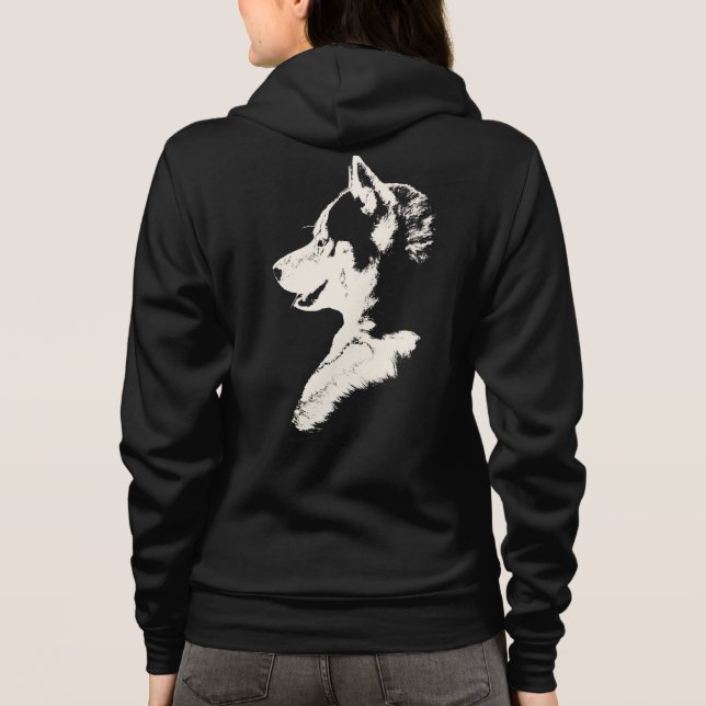 Sudadera Chaqueta Husky de las mujeres siberianas (Reverso)