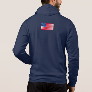 Sudadera Chaqueta Personalizada con Bandera Americana Clási