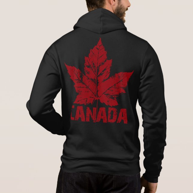 Sudadera Chaqueta retra del recuerdo de Canadá de la (Reverso)