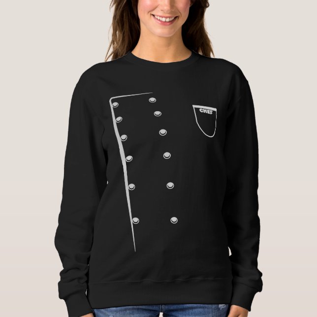 Sudadera Chaquetón de Chef Uniforme de Cocina Traje Chef Pr (Anverso)