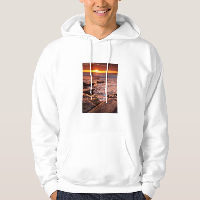 Sudadera Charcas de marea al atardecer, California (Anverso)