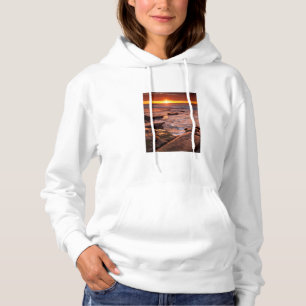 Sudadera Charcas de marea al atardecer, California