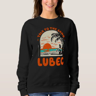 Sudadera Charla Con El Sand Lubec Beach Maine Ocean Summer