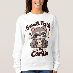 Sudadera Charla intrascendente es mi cardio diseño de mapac
