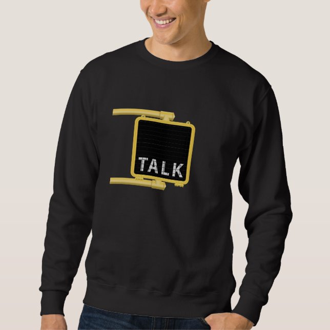 Sudadera Charla sobre el Rótulo Crosswalk de Nueva York (Anverso)