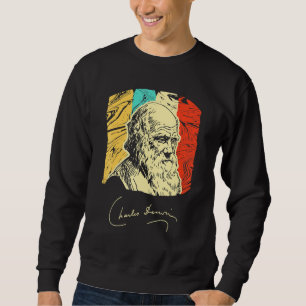 Sudadera Charles Darwin Naturalist Biólogo Retr