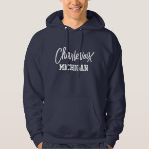 Sudadera Charlevoix Michigan Printed Hoodie