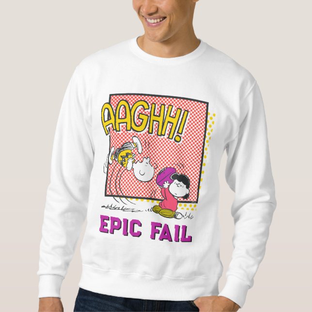 Sudadera Charlie Brown and Lucy Football Comic Graphic (Anverso)