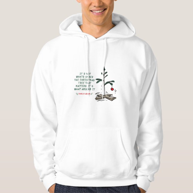 Sudadera Charlie Brown Árbol de Navidad Hoodie T-Shirt (Anverso)