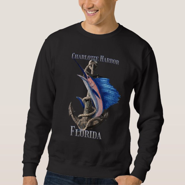 Sudadera Charlotte Harbor Florida pez espada Marlin Ocean F (Anverso)