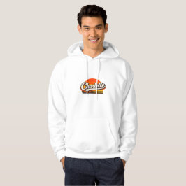 Sudadera Charlotte Retro Sunset Personalized Name Design