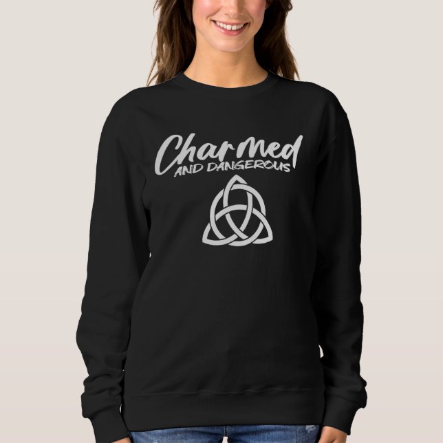 Sudadera Charmed and Dangerous Celtic Knot for Wiccan Herbo (Anverso)