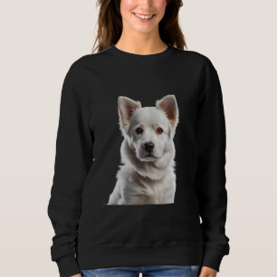 Sudadera Charming White Shepherd Puppy Portrait