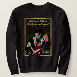 Sudadera Charro y Catrina Sugar Skulls Black