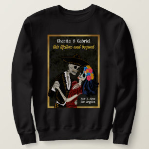 Sudadera Charro y Catrina Sugar Skulls Black