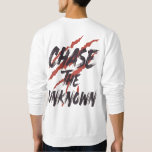 Sudadera Chase The Unknown– Urban Grunge Streetwear Graphic<br><div class="desc">Embrace the thrill of the unseen with this bold 'Chase The Unknown' graphic design. Featuring a striking red claw-mark aesthetic layered behind aggressive, hand-brushed typography, this piece captures the essence of urban exploration and raw energy. Perfect for those who push boundaries and live for the adventure. Whether you're hitting the...</div>