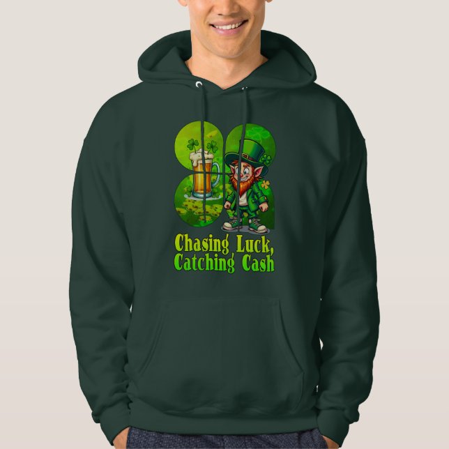 Sudadera Chasing Luck Catching Cash St Patrick’s - camiseta (Anverso)
