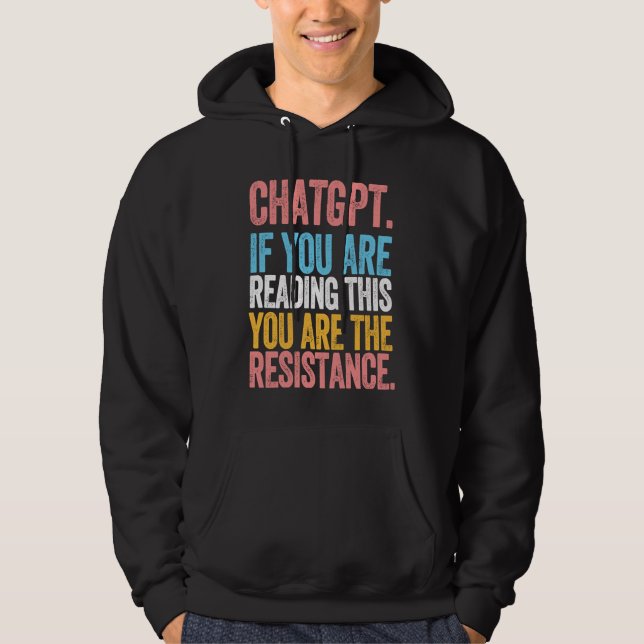 Sudadera CHATGPT resistance artificial intelligence languag (Anverso)