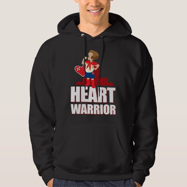 Sudadera CHD Heart Confidence Caped Boy Hero Warrior Healed (Anverso)