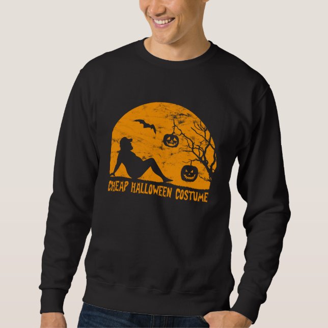 Sudadera Cheap Halloween Costume  Sarcastic Joke (Anverso)