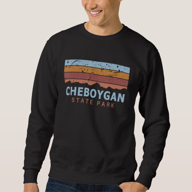 Sudadera Cheboygan State Park Michigan Retro Cool (Anverso)