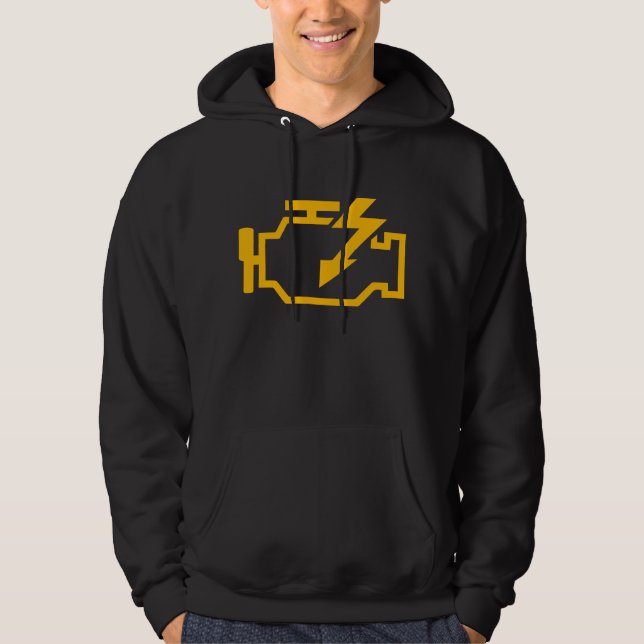 Sudadera Check Engine Light Funny Mechanic Macanic Machanic (Anverso)