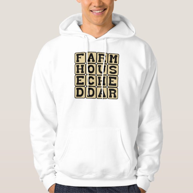Sudadera Cheddar de granja, Queso rústico (Anverso)