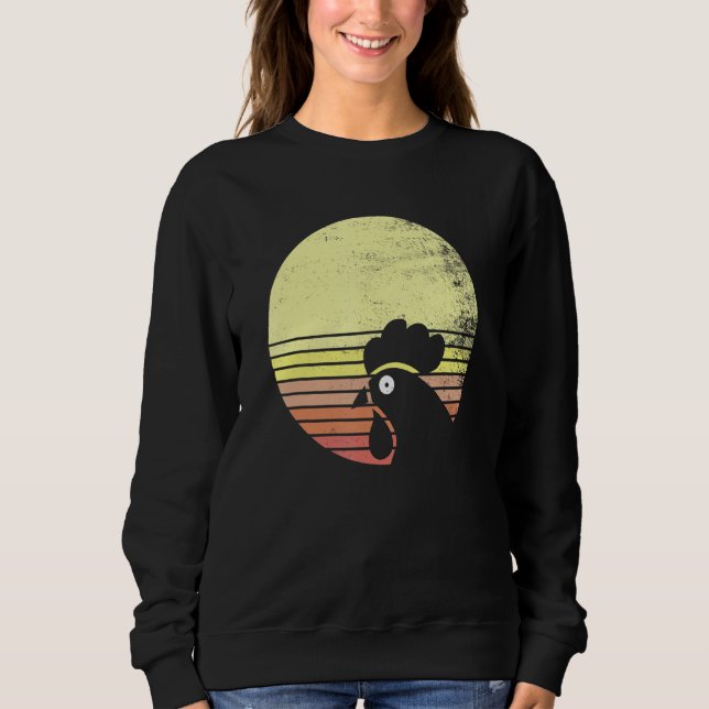 Sudadera Cheeky Chicken Retro Sunset (Anverso)