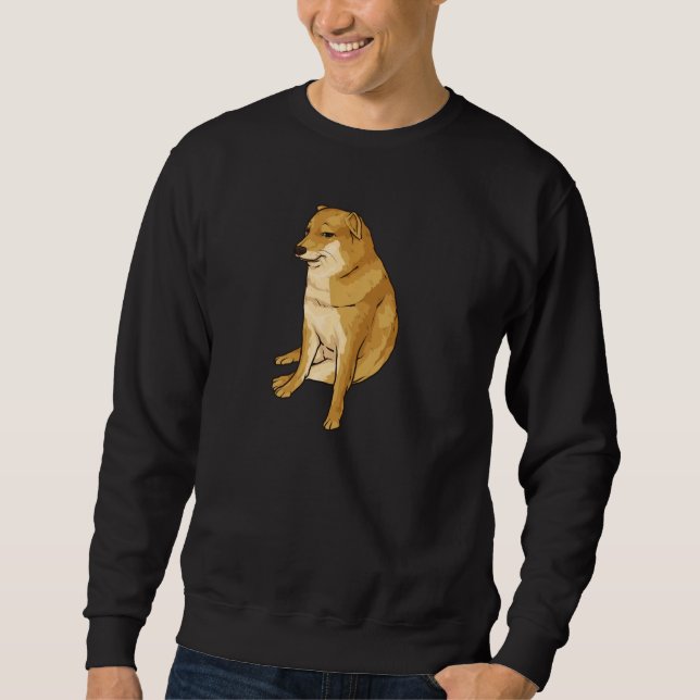Sudadera Cheems Dog Funny Shiba Inu Dank Meme Pullover (Anverso)