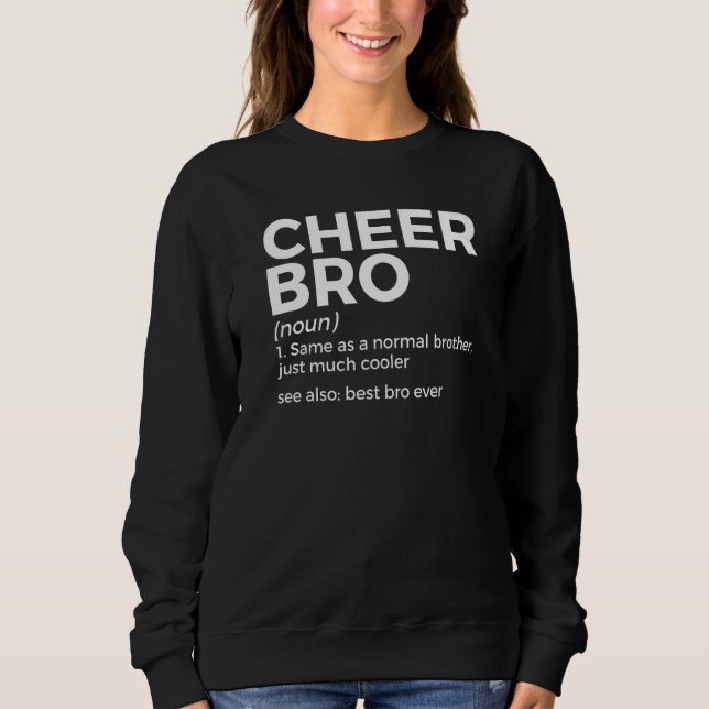 Sudadera Cheer Bro Definition Cheerleading (Anverso)