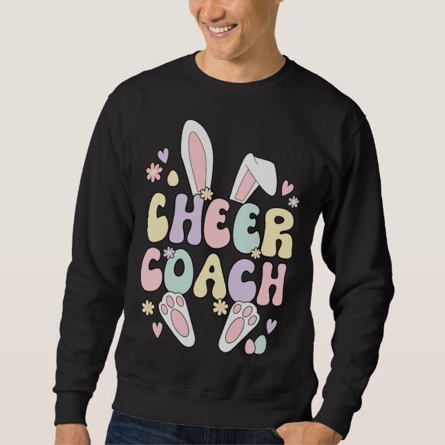 Sudadera Cheer Coach Easter Bunny Cheerleading Coach Easter (Anverso)