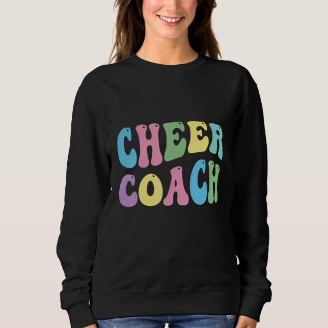 Sudadera Cheer Coach Retro Best Cheer Coach Ever Cheerleade (Anverso)