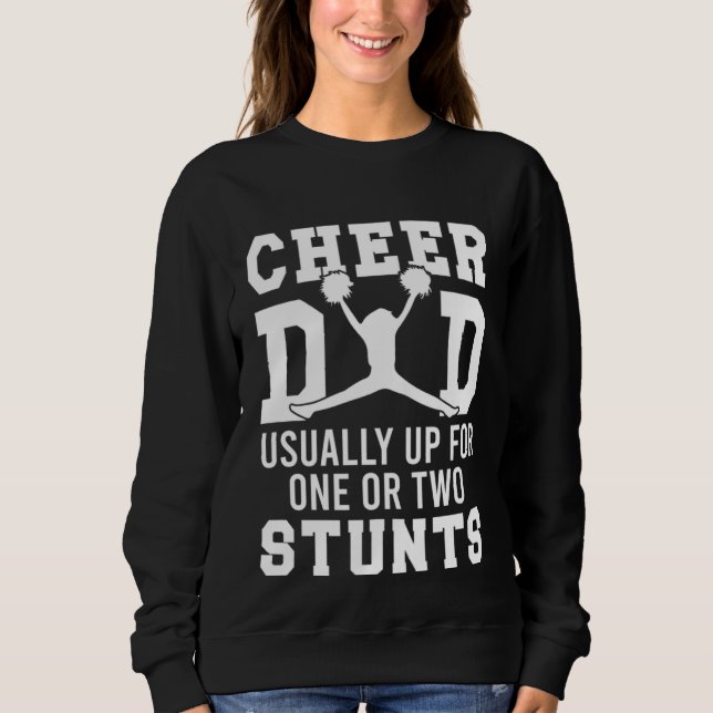 Sudadera Cheer Dad Cheerleading Cheerleader Up For One Two  (Anverso)