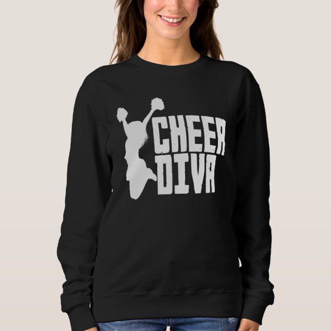 Sudadera Cheer Diva  Cheerleading Cheerleader (Anverso)