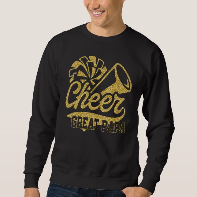 Sudadera Cheer Great Uncle Biggest Fan Cheerleader Father's (Anverso)