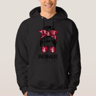 Sudadera Cheer Nonna Life Messy Bun Hair Cheerader Mother