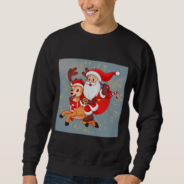 Sudadera Cheerful Santa Claus T-Shirt – Perfect Christmas G (Anverso)