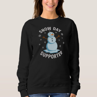 Sudadera Cheerful Snow Day Supporter SnowmanT-Shirt