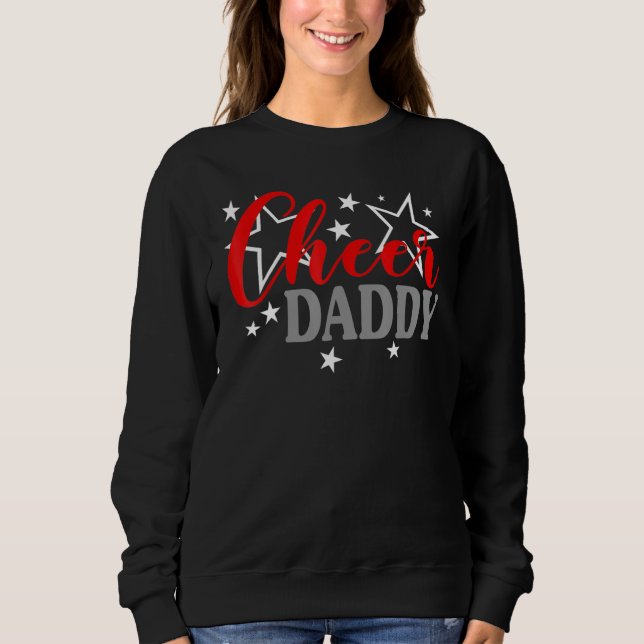Sudadera Cheerleader Proud Cheer Daddy Pride Sports Support (Anverso)