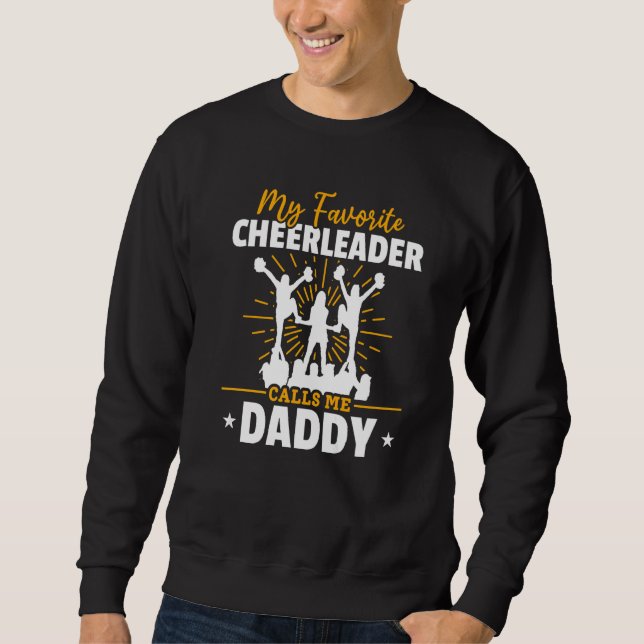 Sudadera Cheerleading My Favorite Cheerleader Calls me Dadd (Anverso)