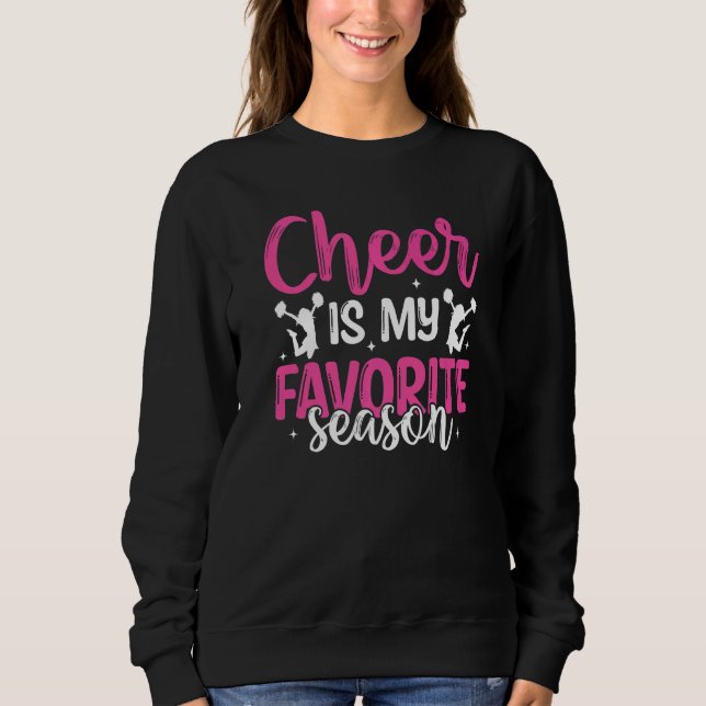 Sudadera Cheerleading Saying Slogan  Cheer Is My Favorite S (Anverso)