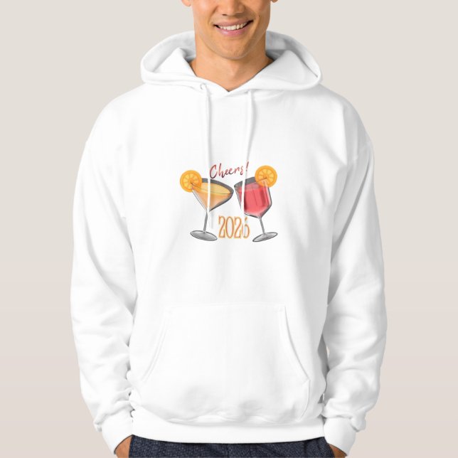 Sudadera Cheers 2026 New Year Cocktail Celebration Design (Anverso)
