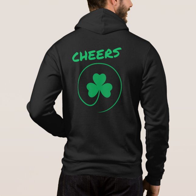 Sudadera Cheers Ireland Shamrock Clover St Patrick's (Reverso)